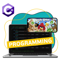 Программирование на C#. Удивительный мир 2D-игр - КИБЕРшкола программирования для детей, компьютерные курсы для школьников, начинающих и подростков - KIBERone г. Нагорный
