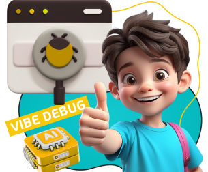 Тестирование & Vibe Debug. Охотники за багами - КИБЕРшкола программирования для детей, компьютерные курсы для школьников, начинающих и подростков - KIBERone г. Нагорный